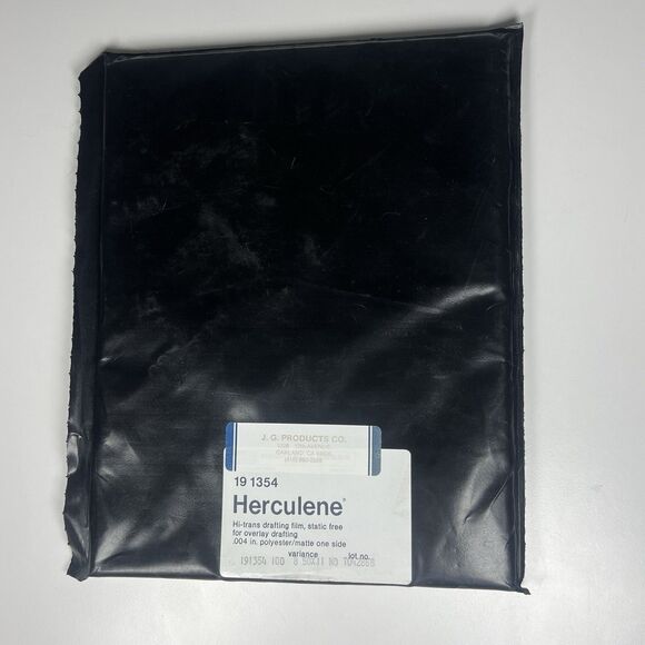 Herculene Hi-trans drafting film Static-free .004 In polyester/matte 8.5x11” 100 - Picture 1 of 2